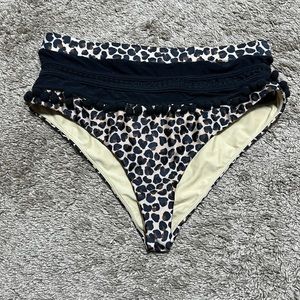 Tularosa high waisted cheetah print swim bottoms